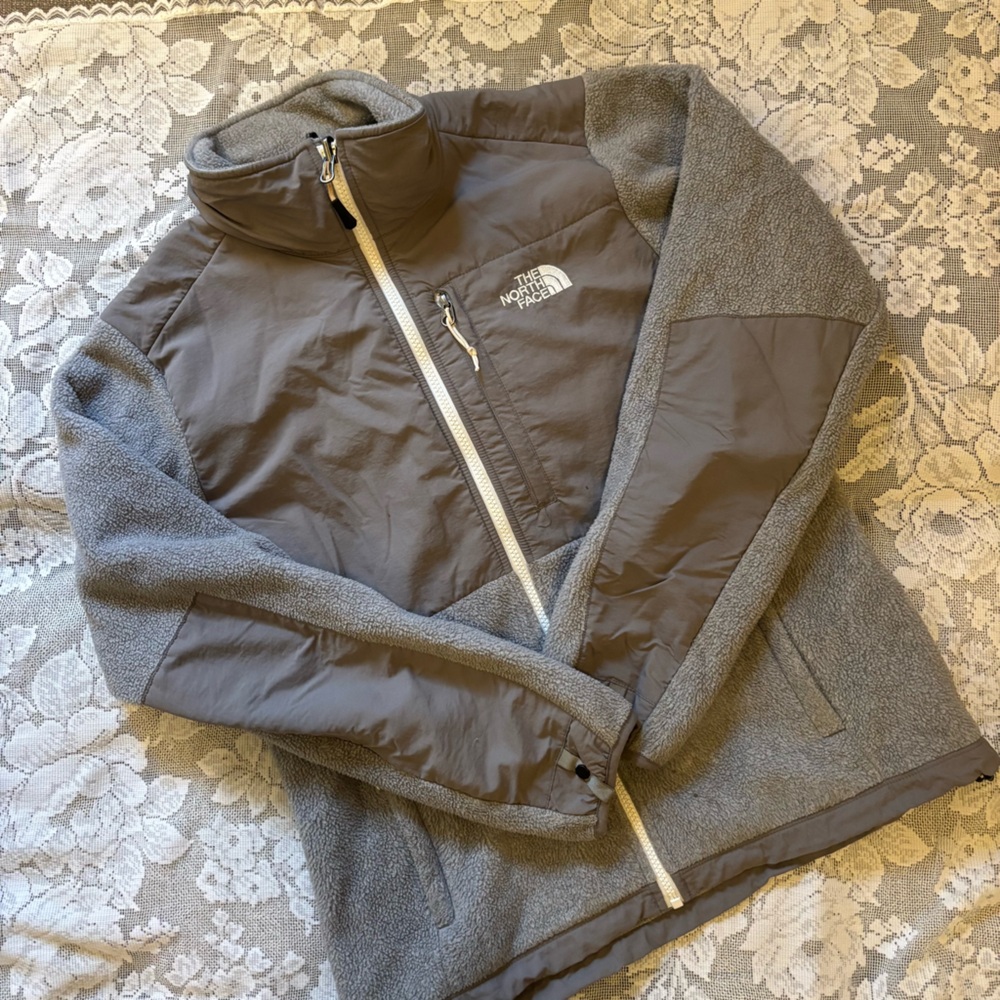 The North Face Light Gray Fleece Jacket